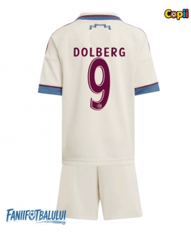 Ajax Kasper Dolberg #9 Echipament de Fotbal Replică 2025-26 Copii Treilea (+ Șorturi)